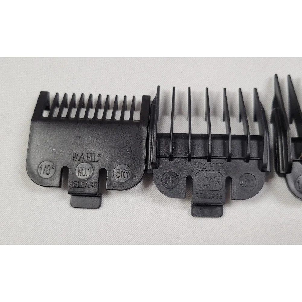 Wahl Replacement Hair Clipper Guards Lot of 9 #1, 1.5, 2, 3, 4, 5, 6, 8, R. Ear
